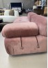 Mario Bellini Modular Sofa Replica Pink velvet 2-seater